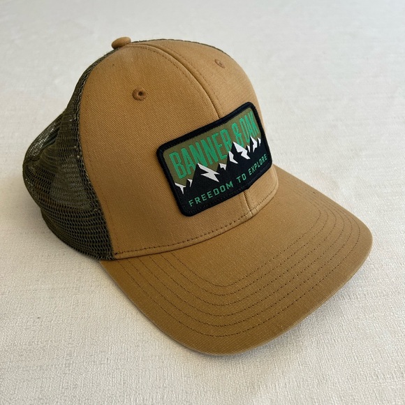 Banner & Oak Truckers Hat w/Bighorn Mountains Patch - Picture 9 of 12